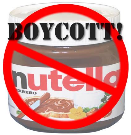 nutella boycott israel.